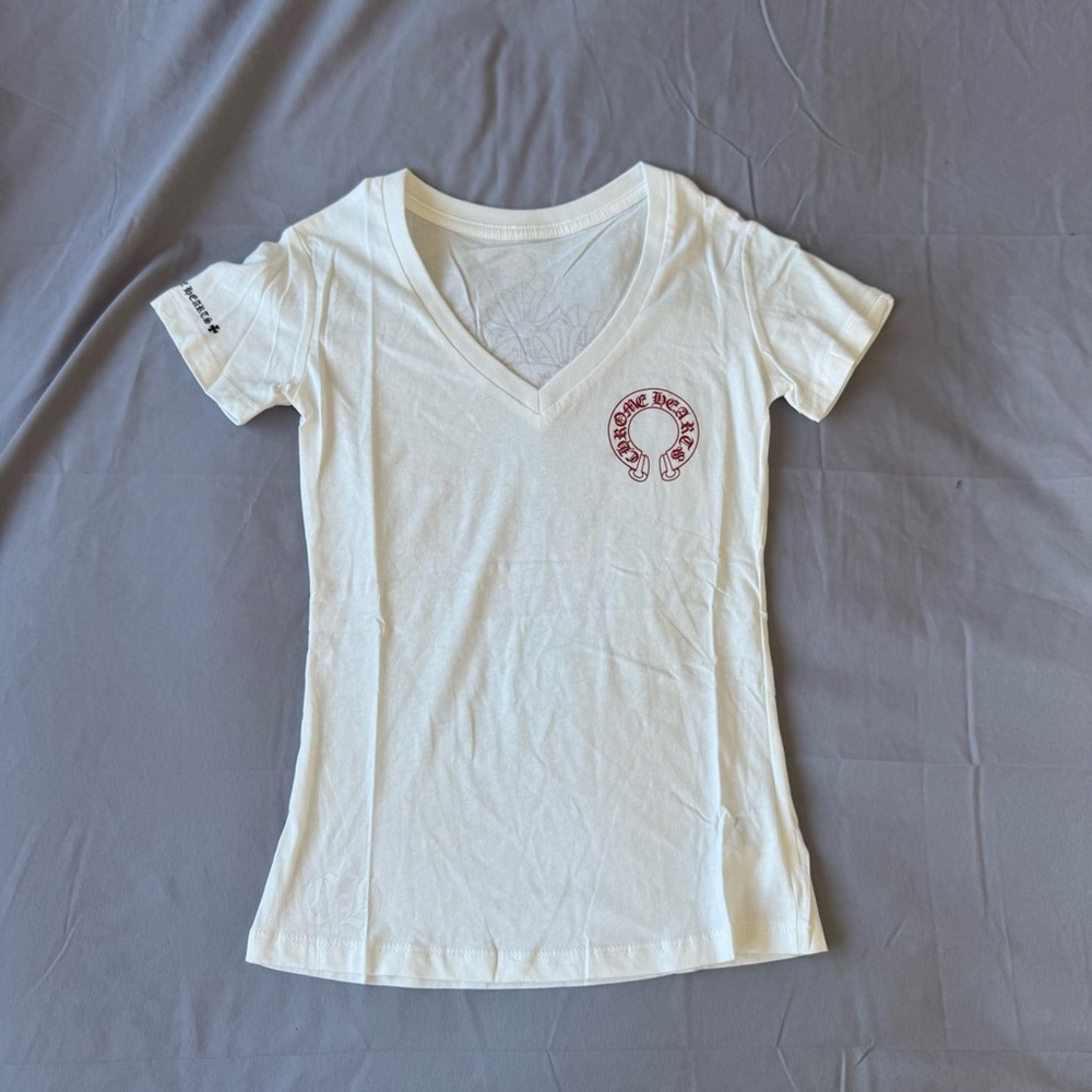Chrome hearts v neck t shirt size small